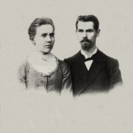 Псаломщик храма Иоанн Левитский с супругой Марией Ивановной
